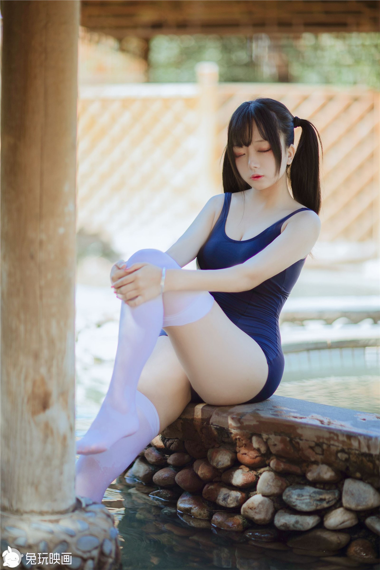 Rabbit play picture summer swimsuit vol.044 spa bath(6)